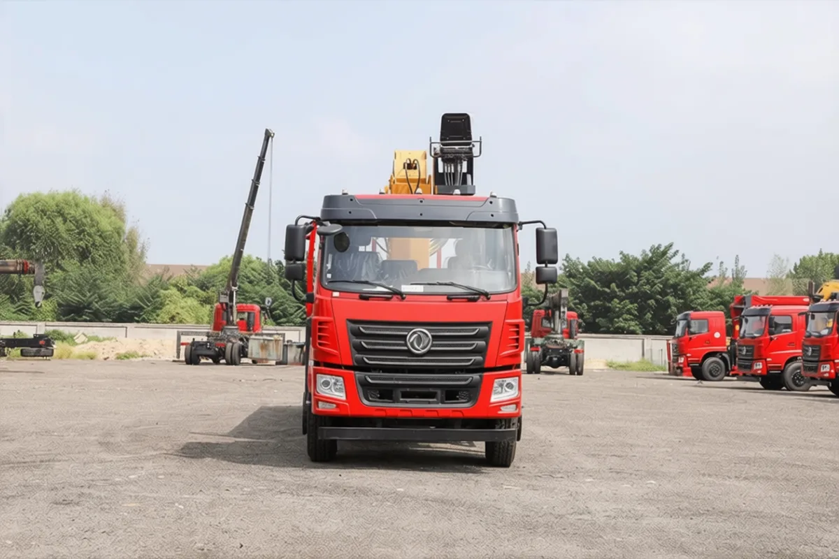 12000KG Truck With Crane detail view 2