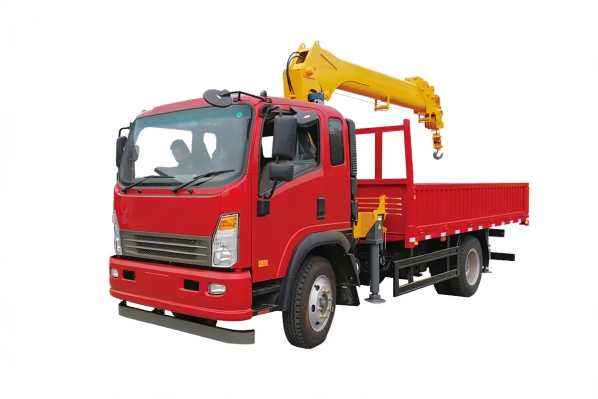 5000KG Truck With Crane — Loader Cranes supplied by Jining Pinsheng Machinery