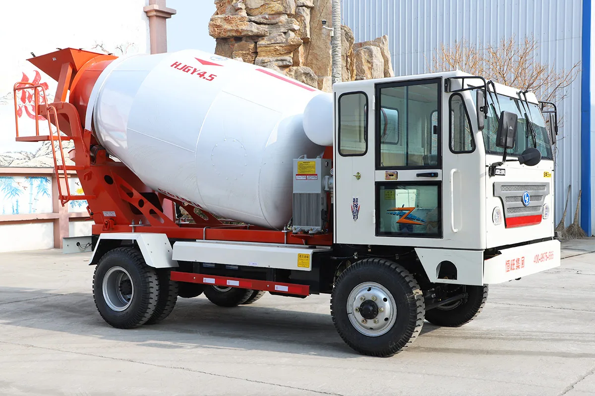 6 Wheels Mobile Concrete Mixer Truck detail view 2