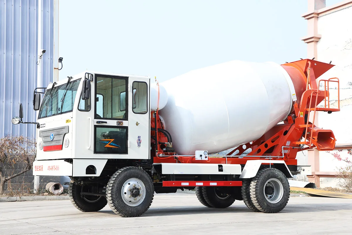 6 Wheels Mobile Concrete Mixer Truck detail view 4