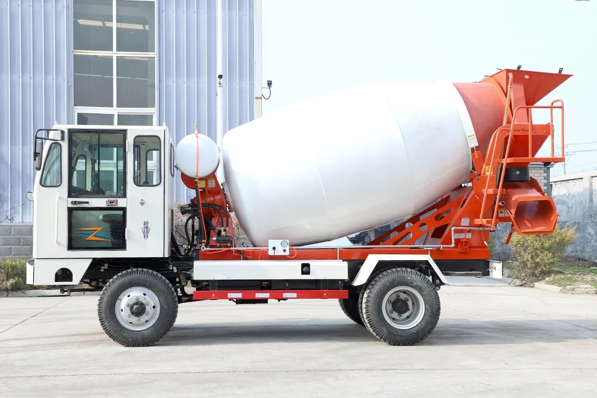 6 Wheels Mobile Concrete Mixer Truck detail view 8