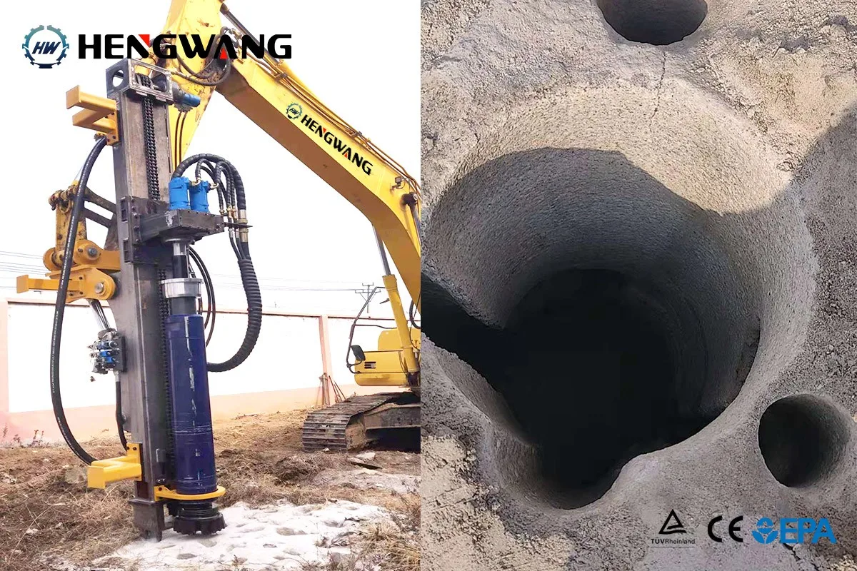 DTH Excavators Drill Attachment detail view 4