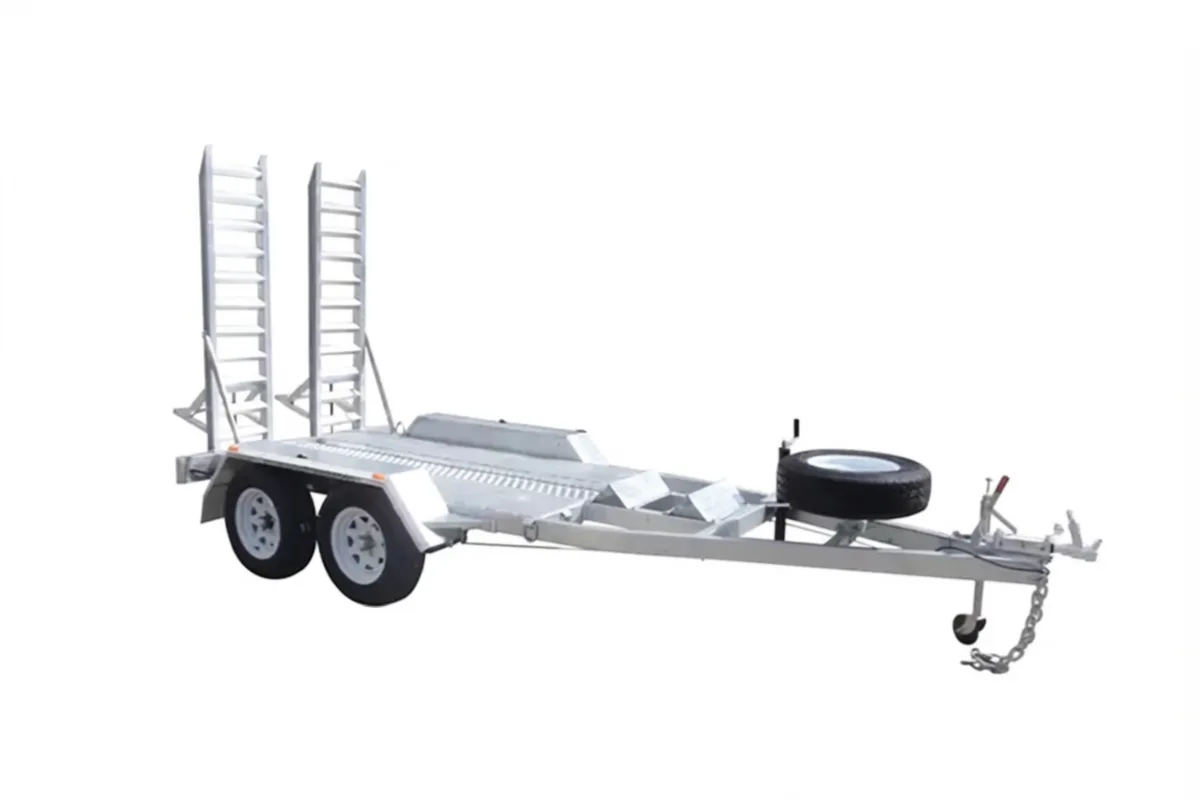 Excavator trailer detail view 3