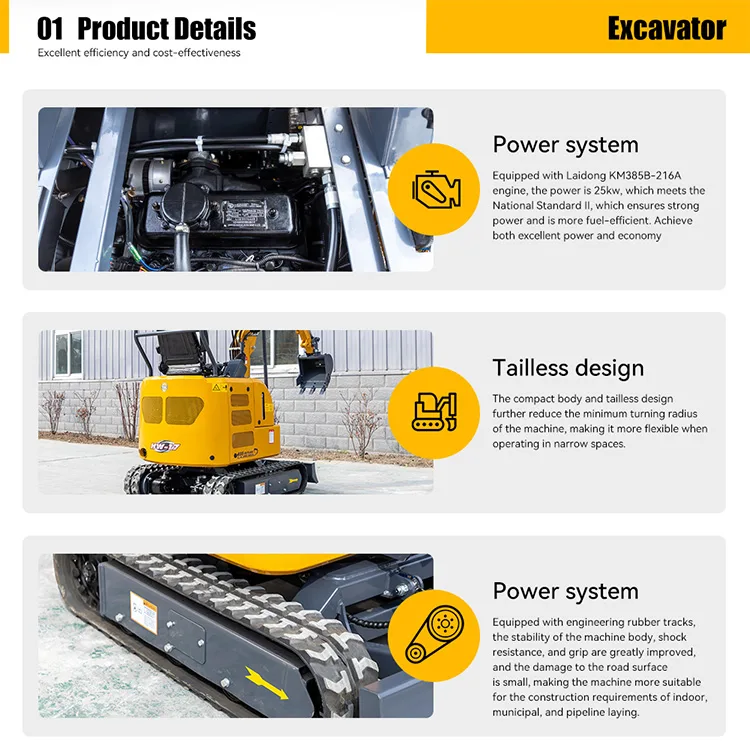 PS-17 Mini Excavator detail view 6