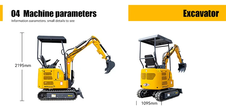 PS-17 Mini Excavator detail view 10