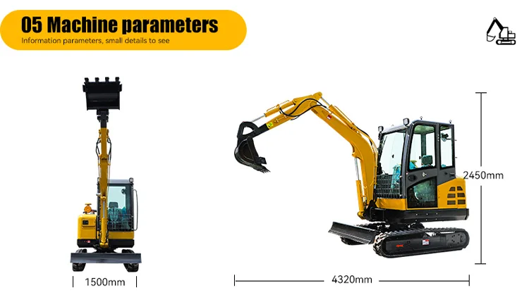 PS-35 Mini Excavator detail view 10