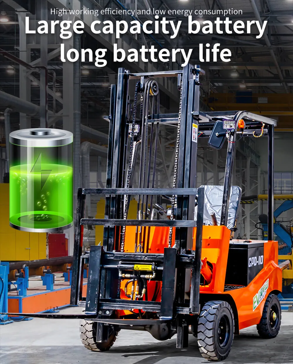 PS1T Electric Forklift detail view 6
