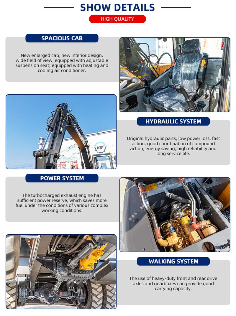 PSL150 Wheel Excavator detail view 6