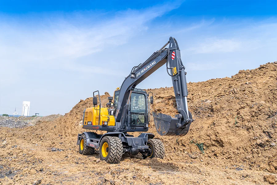 PSL75S Wheel Excavator detail view 4
