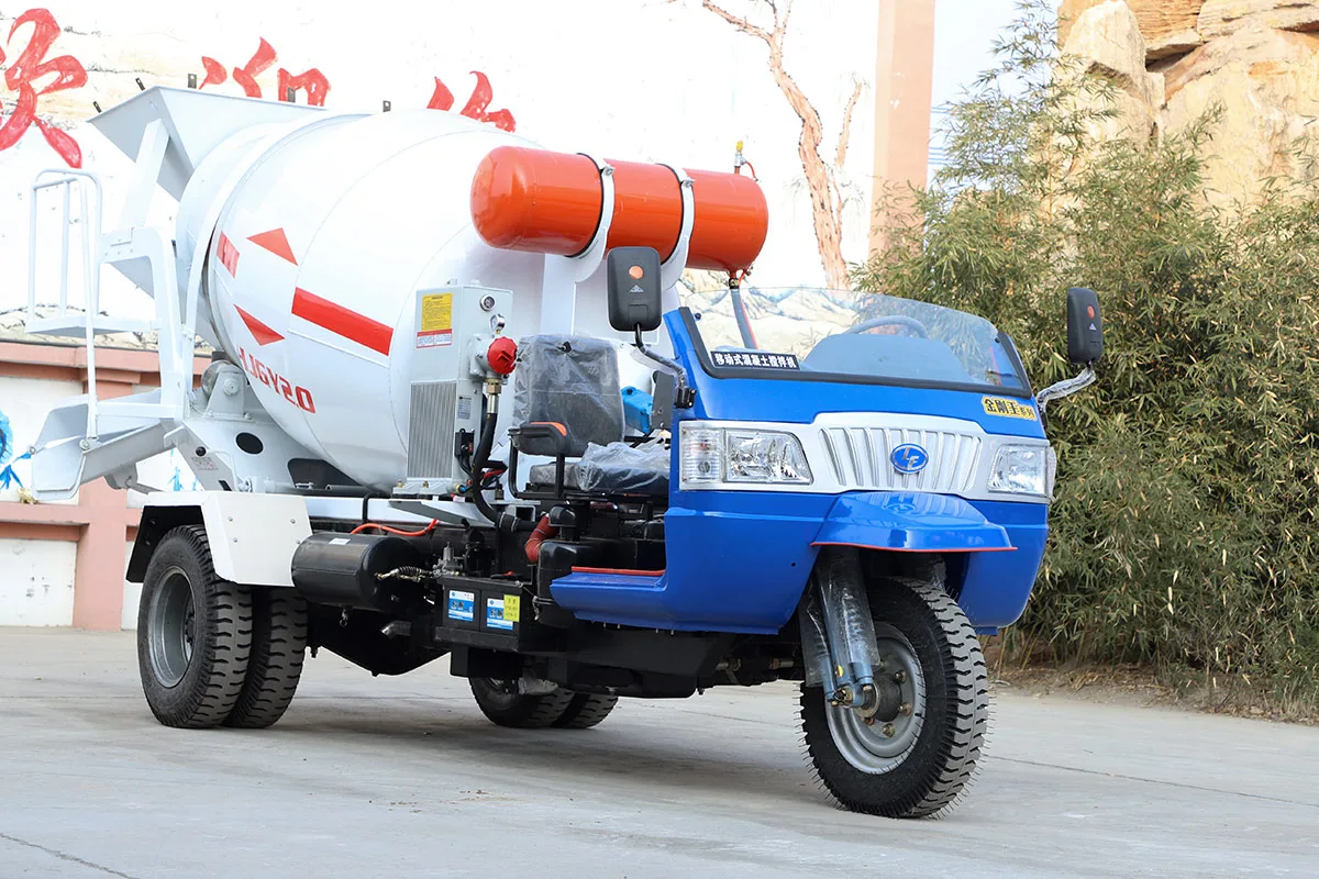 Tricycle-Mounted Concrete Mixer Truck detail view 3